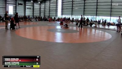 50 lbs Semis & 1st Wrestleback (8 Team) - Quinn Supanik, Team Ohio Scarlet vs Vaida Donlon, Charlies Angels Pink