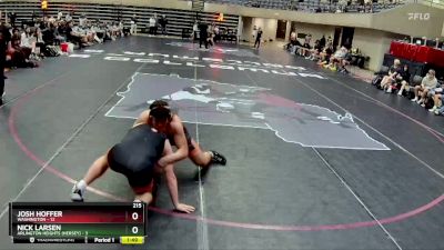 215 lbs Round 1 (4 Team) - Nick Larsen, Arlington Heights (Hersey) vs Josh Hoffer, Washington