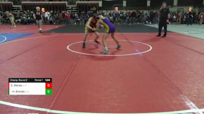 116 lbs Champ. Round 2 - Hunter Groves, Glendive Mat Devils vs Colton Storey, Kellogg High School