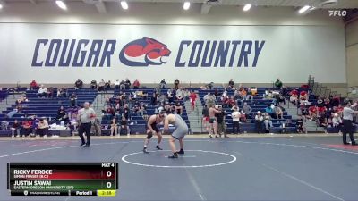 197 lbs Cons. Round 5 - Justin Sawai, Eastern Oregon University (OR) vs Ricky Feroce, Simon Fraser (B.C.)