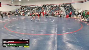 120 lbs 1st Place Match - Emily Beltran, Katy (Girls) vs Frankie Jeremiah, Catoosa