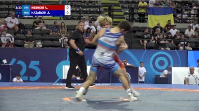 65 kg Qualif. - Arseni Kikiniou, United States vs Janes Nazaryan, Armenia