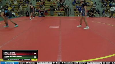 160 lbs Round 3 - Brayden Berinobis, IAWC IA vs Evan Smith, West Salem Bangor