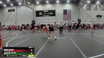 120 lbs Round 1 (8 Team) - Keegan Allan, Get Fit vs Noah Smith, Kraken Red