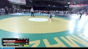 63 lbs Quarterfinal - Dakota Brocker, Piranha Wrestling Club vs Jaelynn Orgill, Deer Park Ironman Wrestling Club