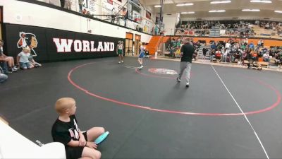 98 lbs Cons. Semi - Cody McCabe, Lander Middle School vs Sam Frank, Shoshoni Junior High School