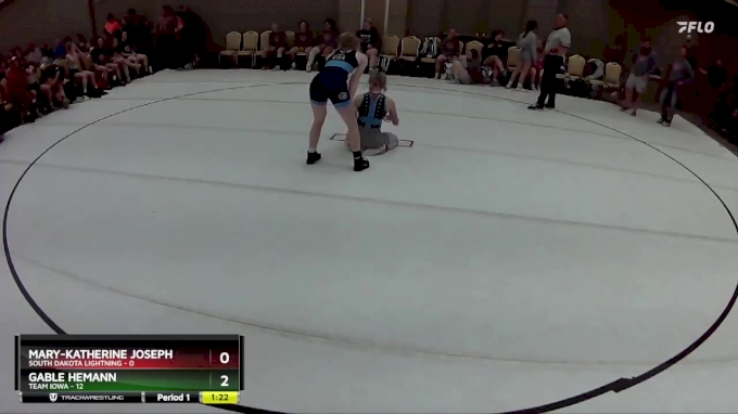 113 lbs Round 3 (8 Team) - Gable Hemann, Team Iowa vs Mary-Katherine ...