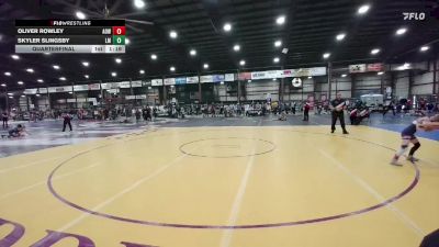 75 lbs Quarterfinal - Oliver Rowley, American Outlaws Wrestling vs Skyler Slingsby, Laurel Matburners