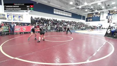125 lbs Cons. Round 1 - Charlee Marquez, Walnut vs Adriana Matagi, Westminster