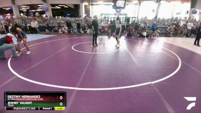 127 lbs Cons. Round 3 - Deztiny Hernandez, El Paso Wildcats Wrestling Club vs Emmry Vaught, Texas