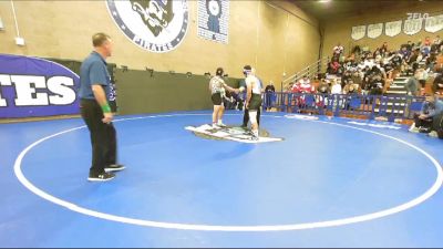 215 lbs Semifinal - Kayden Cartee, Mayfair vs James Flores, Western