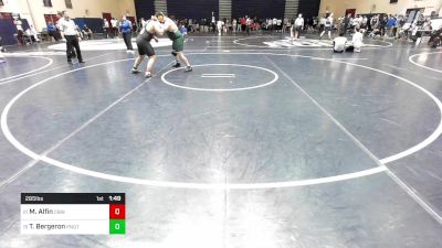 285 lbs Round Of 32 - Maen Alfin, Central Bucks West vs Tyler Bergeron, Ponaganset