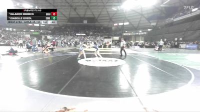 Girls 3A 105 lbs Cons. Semi - Isabelle Goedl, Sedro-Woolley (Girls) vs Ellanor Nimrick, Gig Harbor (Girls)