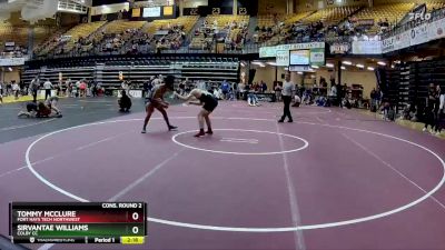 157 lbs Cons. Round 2 - Tommy McClure, Fort Hays Tech Northwest vs Sirvantae Williams, Colby CC