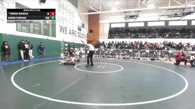 106 lbs Quarterfinal - Aiden Cuevas, Camarillo vs Diego Garcia, El Dorado (Placentia)