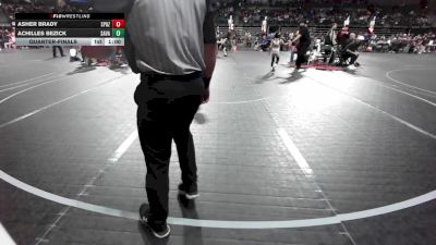 61 lbs Quarterfinal - Asher Brady, Spazz Wrestling vs Achilles Bezick, Savage TC