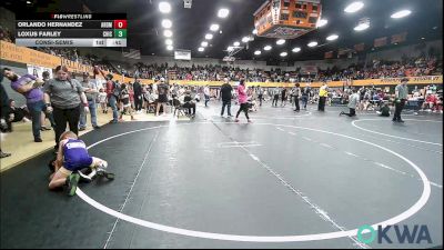 58 lbs Consolation - Orlando Hernandez, ARDMORE TAKEDOWN CLUB vs Loxus Farley, Chickasha Wrestling
