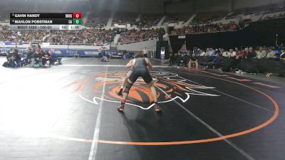140-D1 Semifinal - Mahlon Pobstman, Casteel High School vs Gavin Handy, Desert Ridge High School