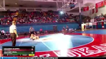 106 lbs 1st Place Match - Julianna Ocampo, New Haven vs Heather Crull, Northeastern