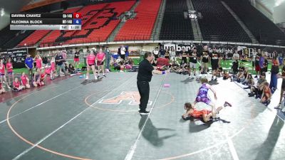70 lbs Davina Chavez, California 14U Girls vs Kleonna Block, Montana 14U Girls