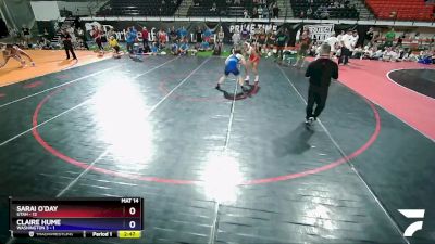 120 lbs Champ Round 1 (16 Team) - Sarai O`Day, Utah vs Claire Hume, Washington 3