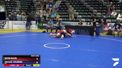 125 lbs Quarterfinal - Devin Ehler, IL vs Michael Daleiden, WI