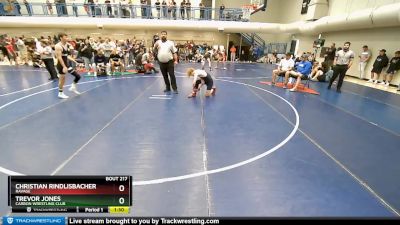 120 lbs Champ. Round 1 - Trevor Jones, Carbon Wrestling Club vs Christian Rindlisbacher, Ravage