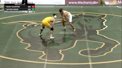 149 lbs 3rd Place Match - Hayden Zinkin, CSU Bakersfield vs Noah Tolentino, Oregon State