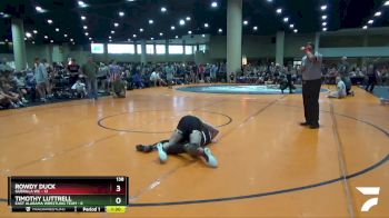 138 lbs Round 2 (6 Team) - Rowdy Duck, Guerilla WC vs Timothy Luttrell, East Alabama Wrestling Team