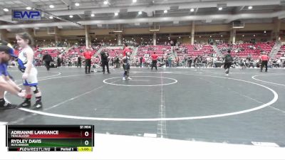 65 lbs Round 2 - Rydley Davis, Hutchinson vs Adrianne Lawrance, Trailblazer