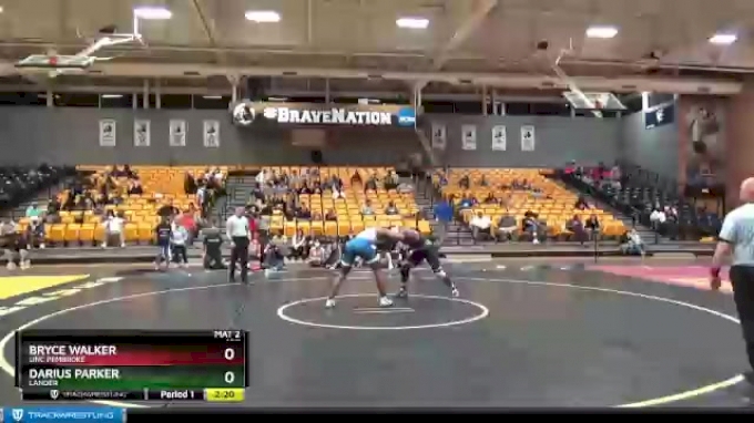 197 lbs 1st Place Match - Bryce Walker, UNC Pembroke vs Darius Parker ...