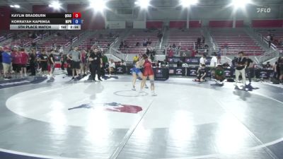 125 lbs 5th Place Match - Kaylin Bradburn, Queen City Grappling Club vs Korrayah Kapenga, Michigan Premier