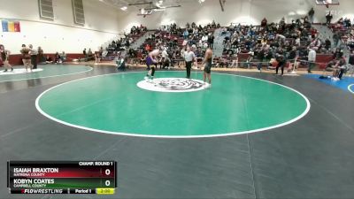 150 lbs Champ. Round 1 - Kobyn Coates, Campbell County vs Isaiah Braxton, Natrona County