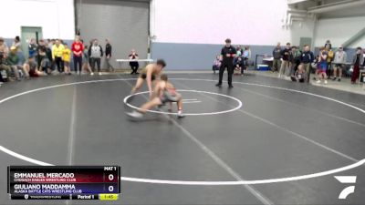 120 lbs X Bracket - Giuliano Maddamma, Alaska Battle Cats Wrestling Club vs Emmanuel Mercado, Chugach Eagles Wrestling Club