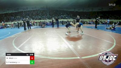 84 lbs Round Of 16 - Walker West, Scrap Yard Training vs Sawyer Freisberg, Caney Valley Wrestling