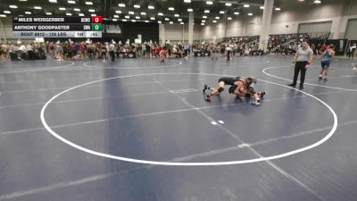 126 lbs Quarters - Miles Weisgerber, Big Cat Wrestling Club vs Anthony Goodpaster, Sebolt Wrestling Academy