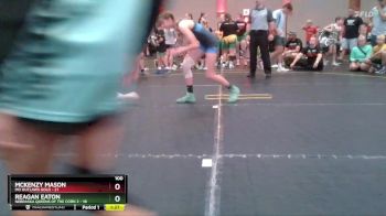 100 lbs Round 2 (4 Team) - McKenzy Mason, MO Outlaws Gold vs Reagan Eaton, Nebraska Queens Of The Corn 2