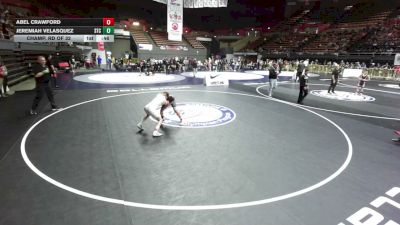 96 lbs Champ. Rd Of 32 - Abel Crawford vs Jeremiah Velasquez, SilvaBack Training Center