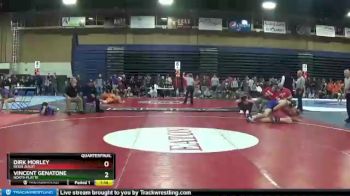 220 lbs Quarterfinal - Vincent Genatone, North Platte vs Dirk Morley, Regis Jesuit