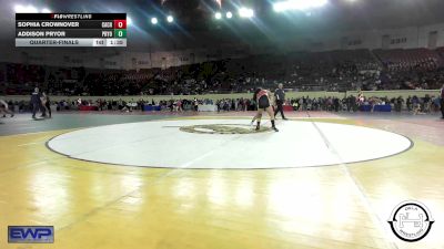 150 lbs Quarterfinal - Sophia Crownover, Cache vs Addison Pryor, Pryor Tigers Wrestling