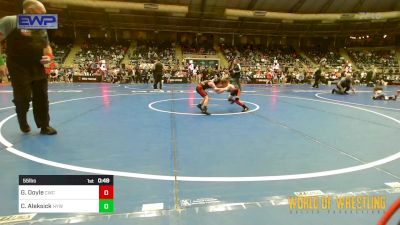 55 lbs Quarterfinal - Garrett Doyle, Cowboy Wrestling Club vs Clayton Aleksick, Hannibal Youth Wrestling