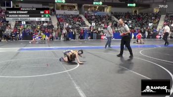 55 lbs Cons. Round 3 - Hayes Stewart, Rams vs Jaxson Heinrich, Garden City