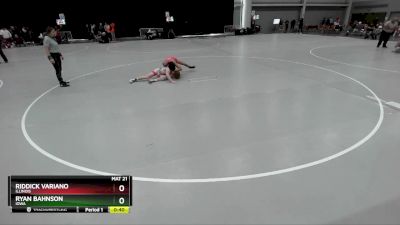 126 lbs Cons. Round 9 - Ryan Bahnson, Iowa vs Riddick Variano, Illinois