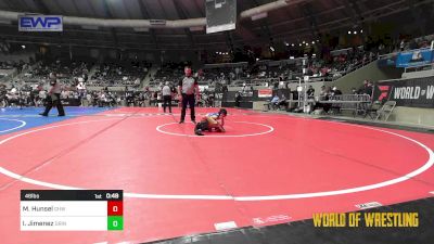 46 lbs Consi Of 16 #2 - Maxwell Hunsel, Greater Heights Wrestling vs Israel Jimenez, Grindhouse