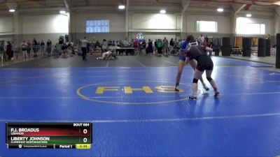 130 lbs Cons. Round 7 - P.J. Broadus, LEBANON vs Liberty Johnson, CLERMONT NORTHEASTERN