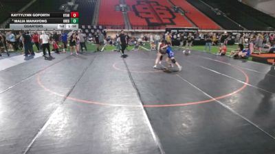 130 lbs Quarters - Kaytylynn Goforth, Utah vs Malia Mahavong, Oregon