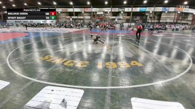 50 lbs Cons. Semi - Malakai Ojeda, Gladiator Wrestling Academy vs Wyatt Bailey, Touch Of Gold