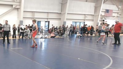 132 lbs Cons. Quarters - Trace Wright, Kanab Cowboy JR High Wrestling vs Mateo Hernandez, Colorado