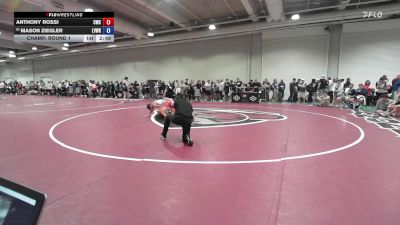 57 lbs Champ. Round 1 - Anthony Rossi, Cavalier Wrestling Club vs Mason Ziegler, Lehigh Valley Wrestling RTC