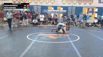 190 lbs Finals (8 Team) - Mateo Martinez, Somerset vs Mason Desandolo, Lake Gibson